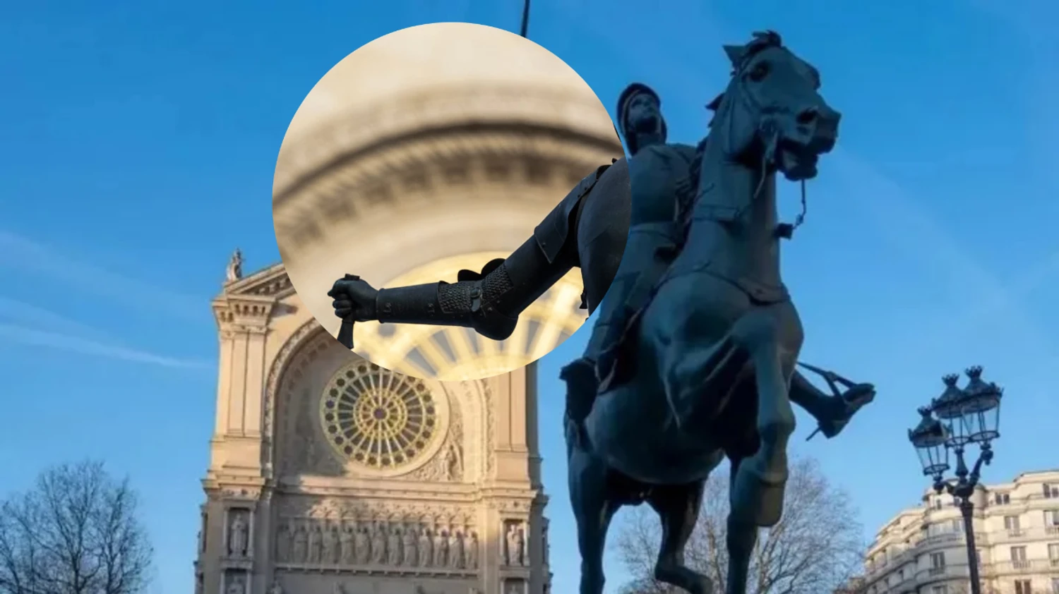 У Парижі затримано чоловіка, який викрав меч зі скульптури Жанни д’Арк