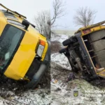 Мікроавтобус з 15 пасажирами злетів у кювет на трасі Одеса-Рені: шестеро людей опинились в лікарні