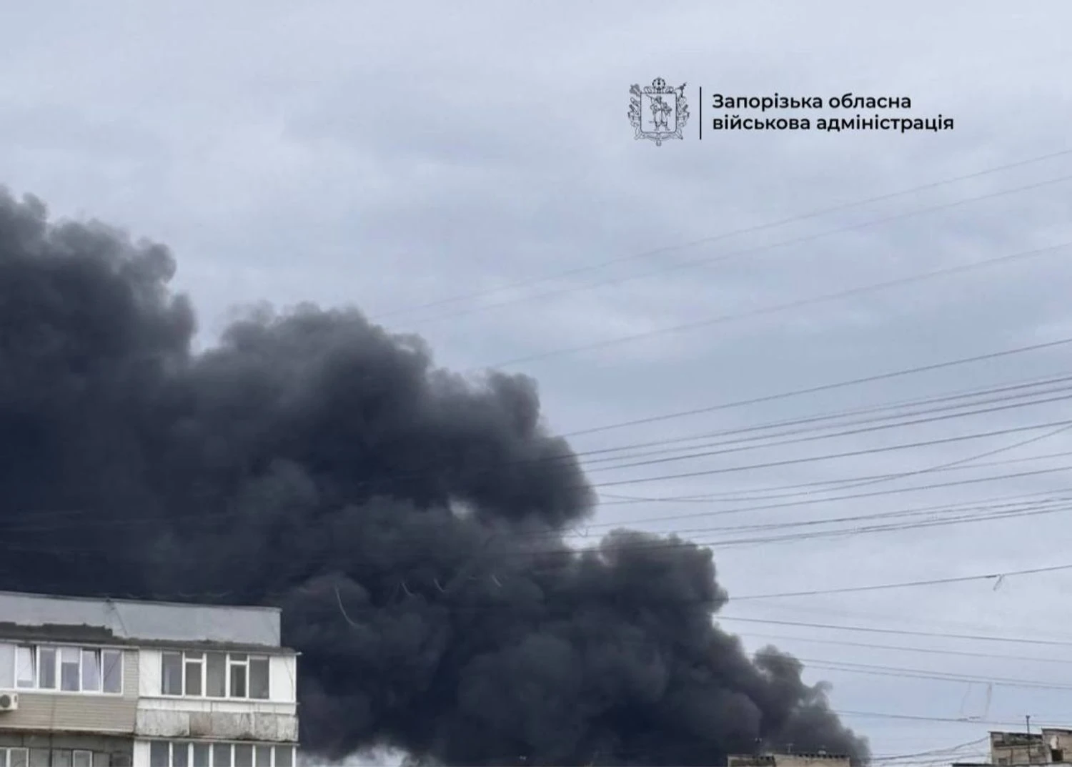 Війська рф атакували критичну інфраструктуру Запоріжжя, у місті можуть бути перебої зі світлом