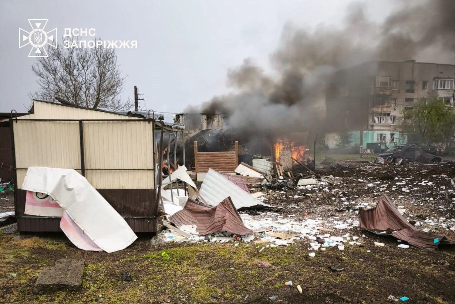 Ворог завдав авіаудару по Запоріжжю, сім людей травмовані